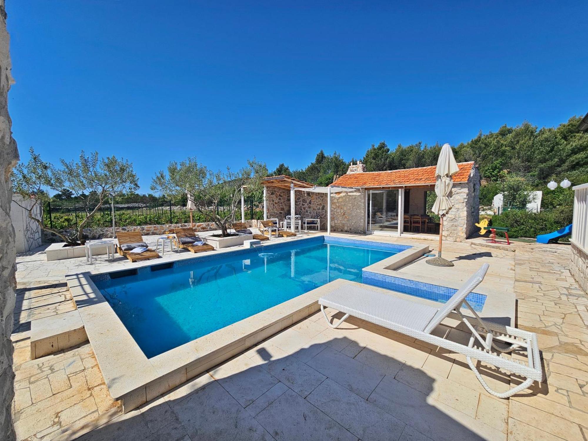 Flamingo - House With Private Pool Villa Gornji Seget Exterior foto